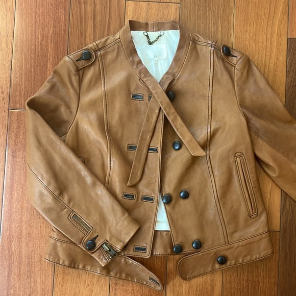 3.1 Philip Lim Brown Leather Jacket - Picture 4 of 12